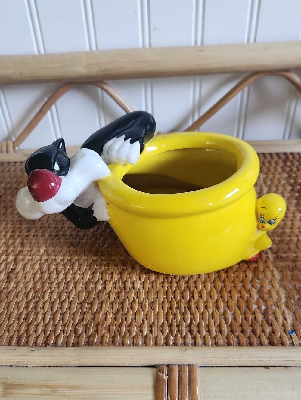 Sylvester And Tweety Bird Planter